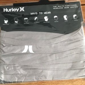 NWT Hurley Grey Multi-Functional Gaiter (mask)